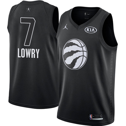  Raptors #7 Kyle Lowry Black NBA Jordan Swingman 2018 All Star Game Jersey