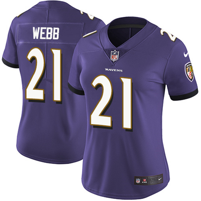  Ravens 21 Lardarius Webb Purple Vapor Untouchable Limited Jersey