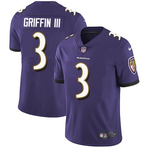 Nike Ravens 3 Robert Griffin III Purple Vapor Untouchable Limited Jersey