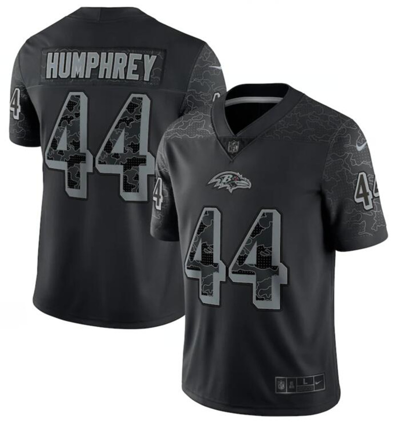 Nike Ravens 44 Marlon Humphrey Black RFLCTV Limited Jersey