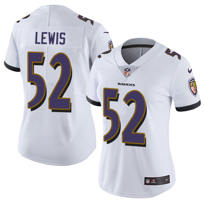  Ravens 52 Ray Lewis White Vapor Untouchable Limited Jersey