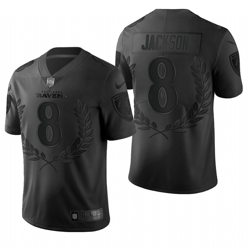 Nike Ravens 8 Lamar Jackson Black Commemorative Edition Vapor Untouchable Limited Jersey