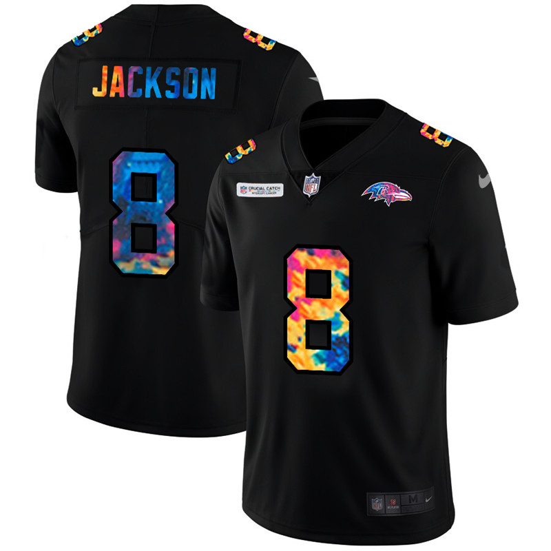 Nike Ravens 8 Lamar Jackson Black Vapor Untouchable Fashion Limited Jersey