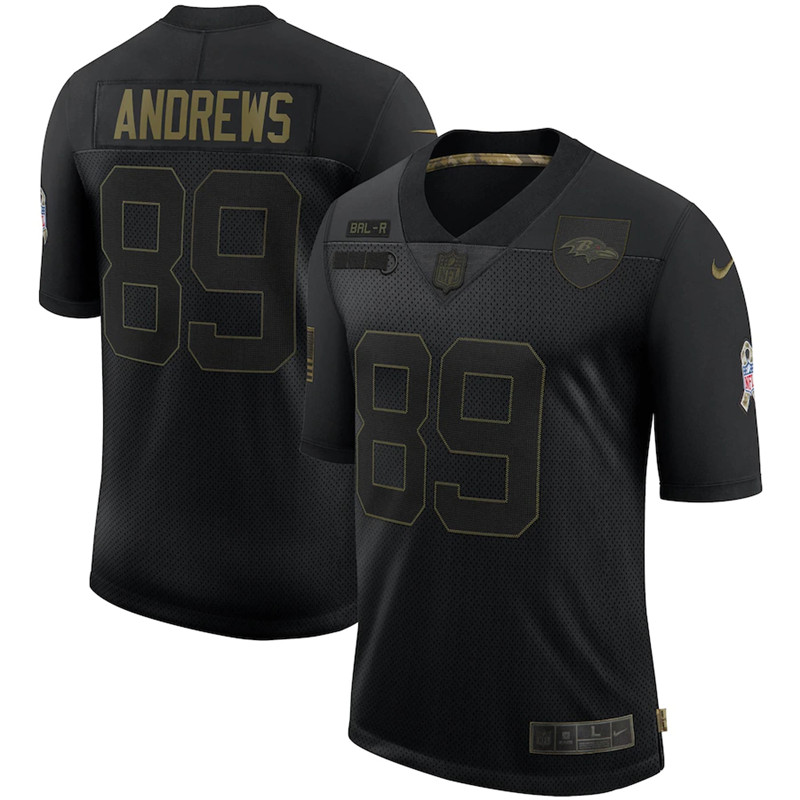 Nike Ravens 89 Mark Andrews Black 2020 Salute To Service Limited Jersey
