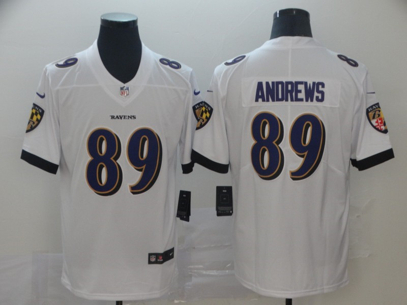 Nike Ravens 89 Mark Andrews White Vapor Untouchable Limited Jersey