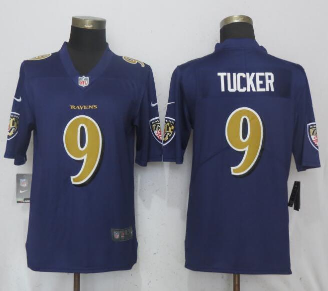  Ravens 9 Justin Tucker Purple Color Rush Limited Jersey