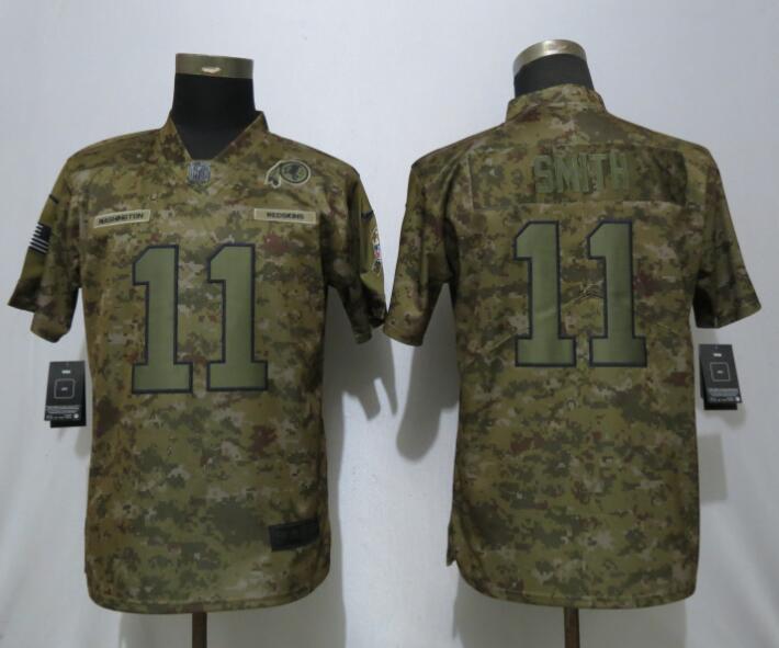  Redskins 11 Alex Smith Camo Women Salute To Service Limited Jersey