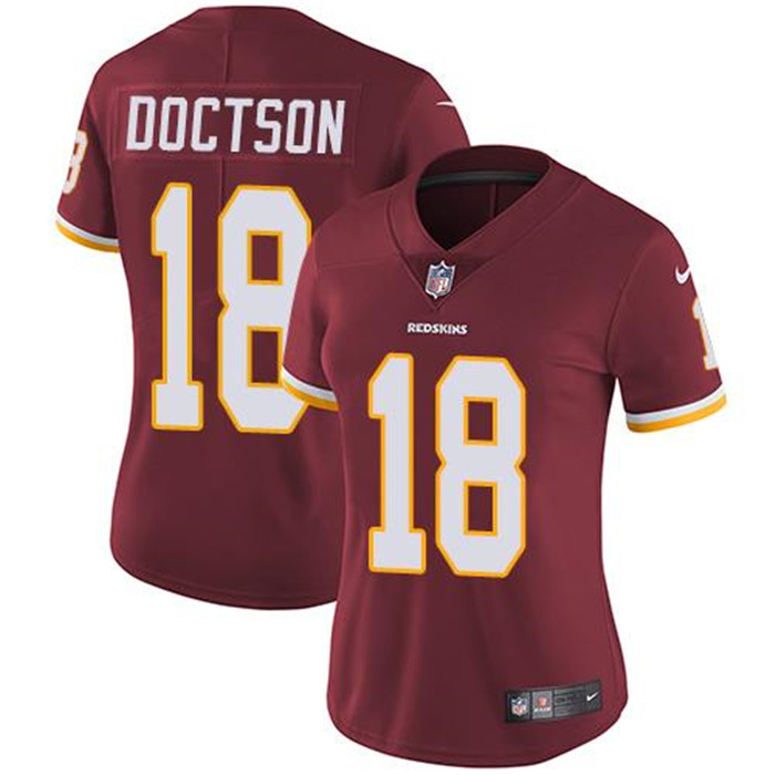  Redskins 18 Josh Doctson Burgundy Red Women Vapor Untouchable Limited Jersey