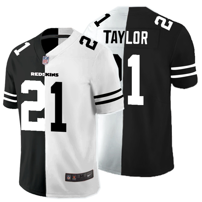 Nike Redskins 21 Sean Taylor Black And White Split Vapor Untouchable Limited Jersey