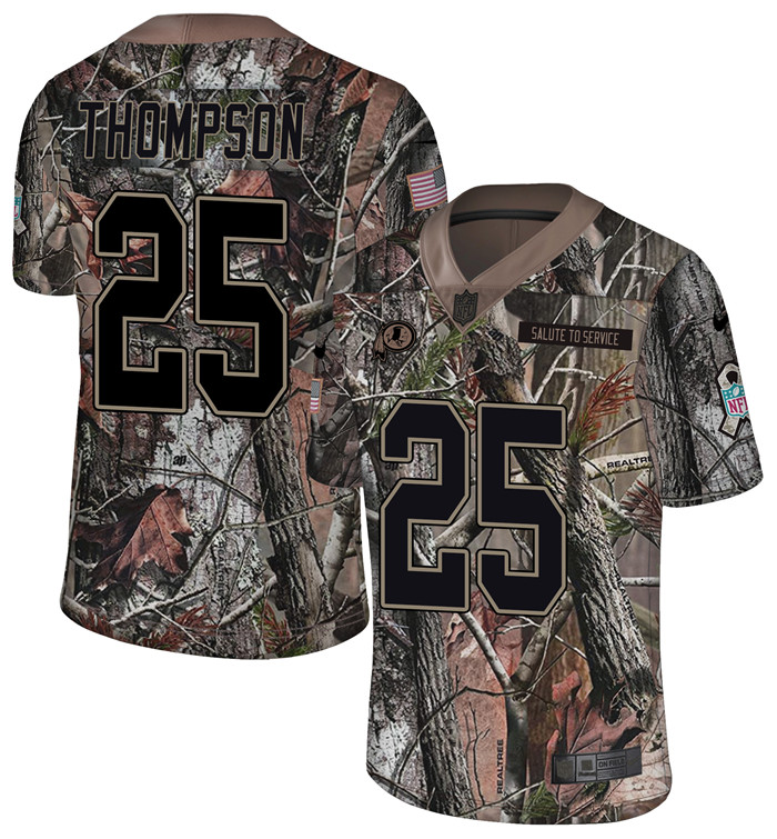  Redskins 25 Chris Thompson Camo Rush Limited Jersey