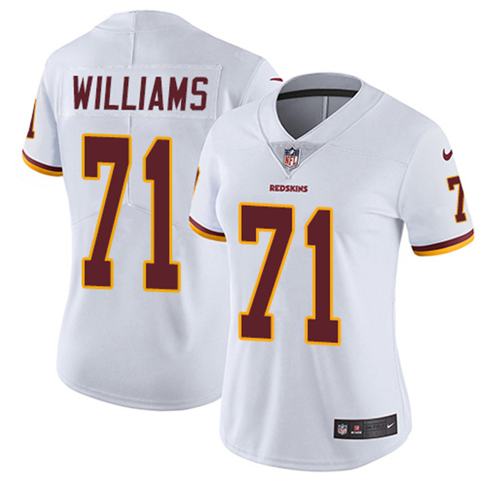  Redskins 71 Trent Williamsn White Women Vapor Untouchable Limited Jersey