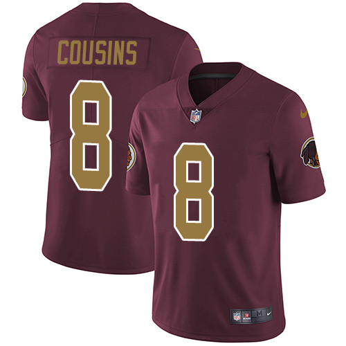  Redskins 8 Kirk Cousins Burgundy Alternate Vapor Untouchable Player Limited Jersey