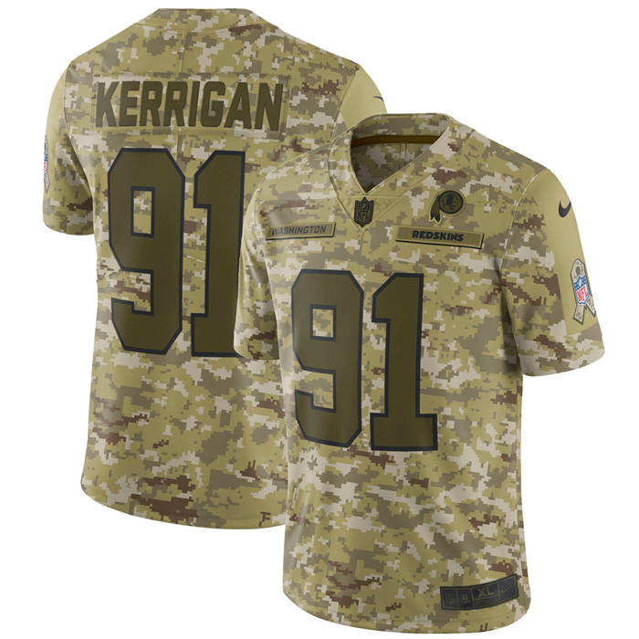  Redskins 91 Ryan Kerrigan Camo Salute To Service Limited Jersey