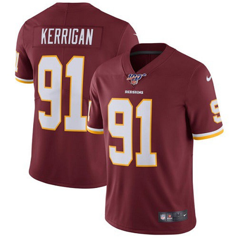 Nike Redskins 91 Ryan Kerrigan Red 100th Season Vapor Untouchable Limited Jersey