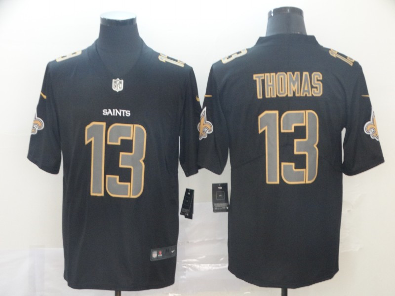 Nike Saints 13 Michael Thomas Black Impact Rush Limited Jersey