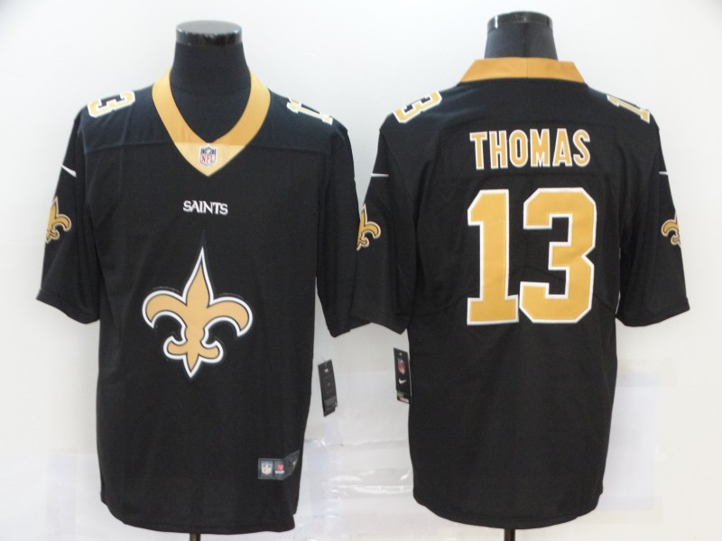 Nike Saints 13 Michael Thomas Black Team Big Logo Vapor Untouchable Limited Jersey