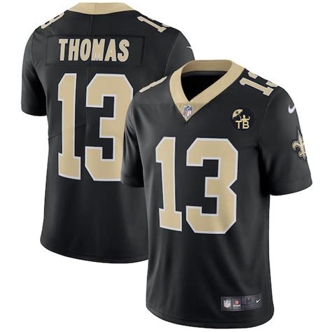  Saints 13 Michael Thomas Black Youth With Tom Benson Patch Vapor Untouchable Limited Jersey