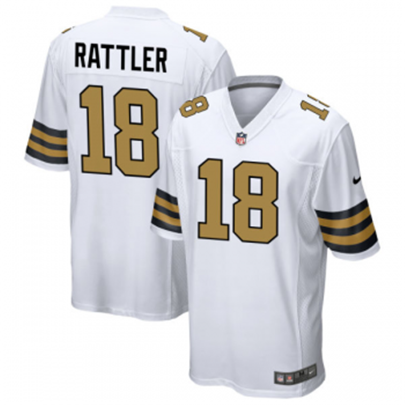 Nike Saints 18 Rattler White Color Rush Limited Jersey