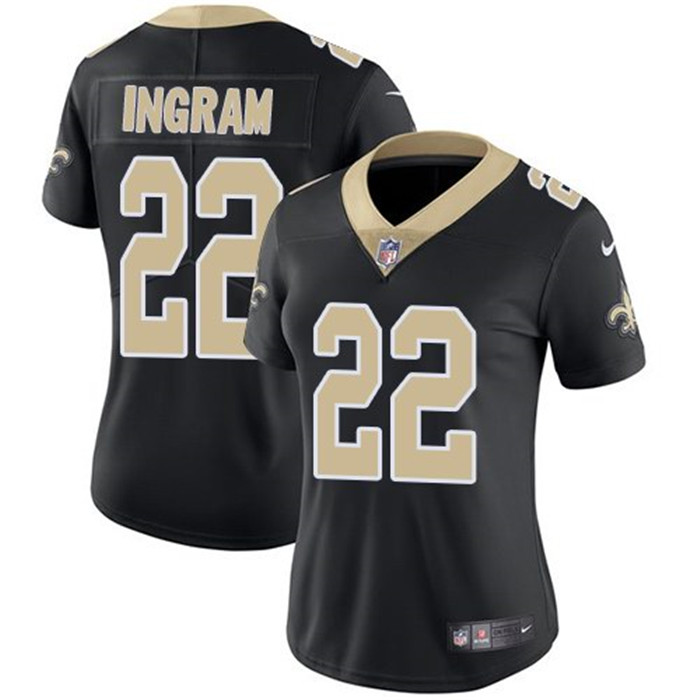  Saints 22 Mark Ingram Black Women Vapor Untouchable Limited Jersey