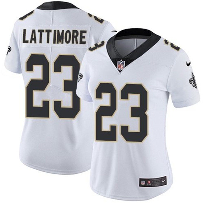  Saints 23 Marshon Lattimore White Vapor Untouchable Limited Jersey