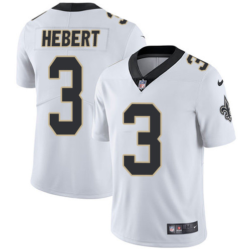  Saints 3 Bobby Hebert White Vapor Untouchable Player Limited Jersey