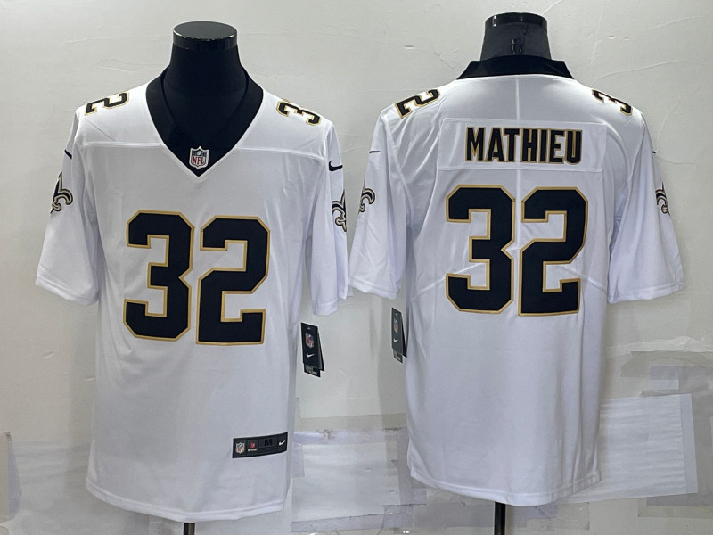 Nike Saints 33 Tyrann Mathieu White Vapor Untouchable Limited Jersey