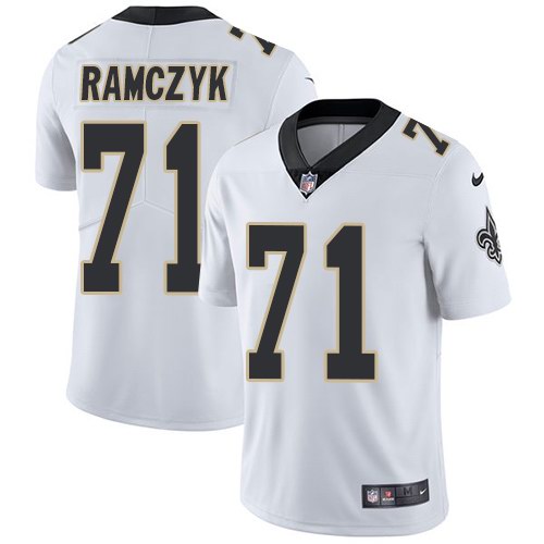  Saints 71 Ryan Ramczyk White Vapor Untouchable Limited Jersey