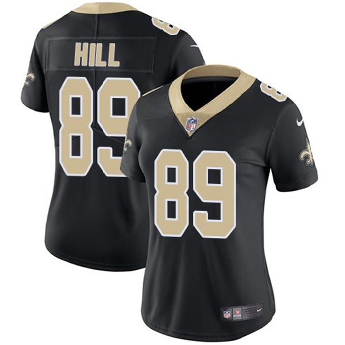  Saints 89 Josh Hill Black Women Vapor Untouchable Limited Jersey