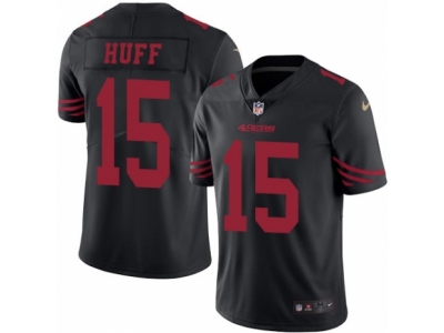  San Francisco 49ers 15 Josh Huff Limited Black Rush NFL Jersey