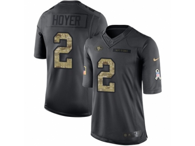  San Francisco 49ers 2 Brian Hoyer Limited Black 2016 Salute to Service NFL Jersey