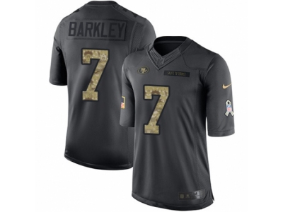  San Francisco 49ers 7 Matt Barkley Limited Black 2016 Salute to Service NFL Jersey