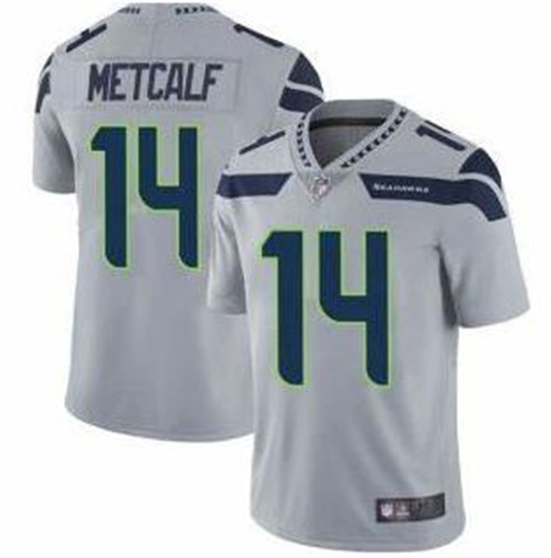 Nike Seahawks 14 DK Metcalf Gray Nike Vapor Untouchable Limited Jersey