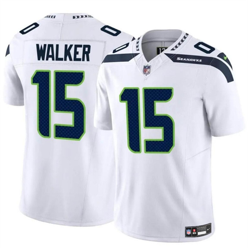 Nike Seahawks 15 P.J. Walker White Vapor Untouchable Limited Jersey