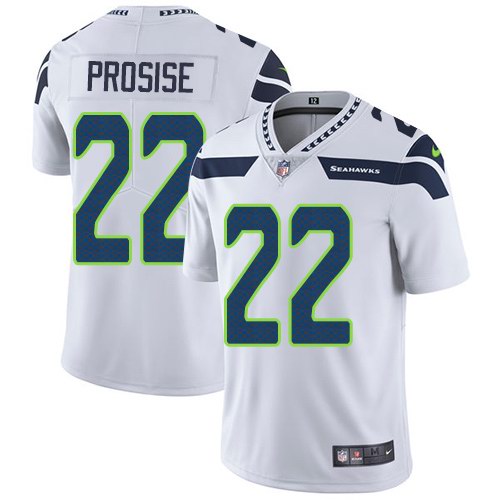  Seahawks 22 C.J. Prosise White Vapor Untouchable Limited Jersey