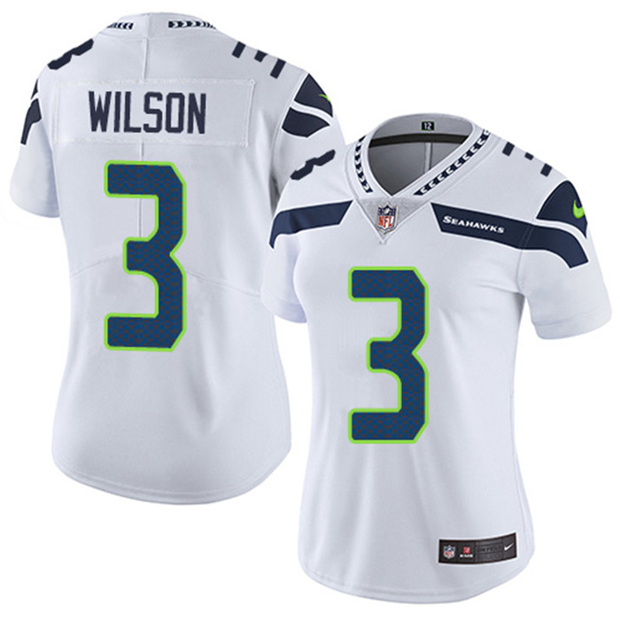  Seahawks 3 Russell Wilson White Women Vapor Untouchable Limited Jersey