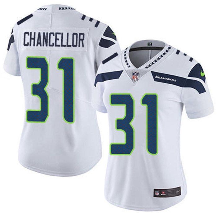  Seahawks 31 Kam Chancellor White Women Vapor Untouchable Limited Jersey