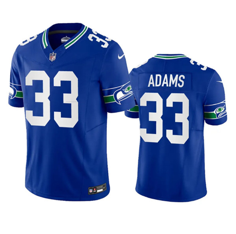 Nike Seahawks 33 Jamal Adams Royal F.U.S.E. Vapor Limited Throwback Jersey