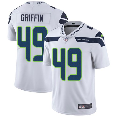  Seahawks 49 Shaquem Griffin White Vapor Untouchable Limited Jersey