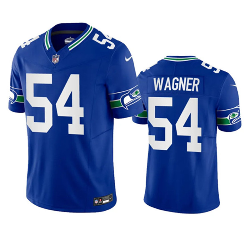 Nike Seahawks 54 Bobby Wagner Royal F.U.S.E. Vapor Limited Throwback Jersey