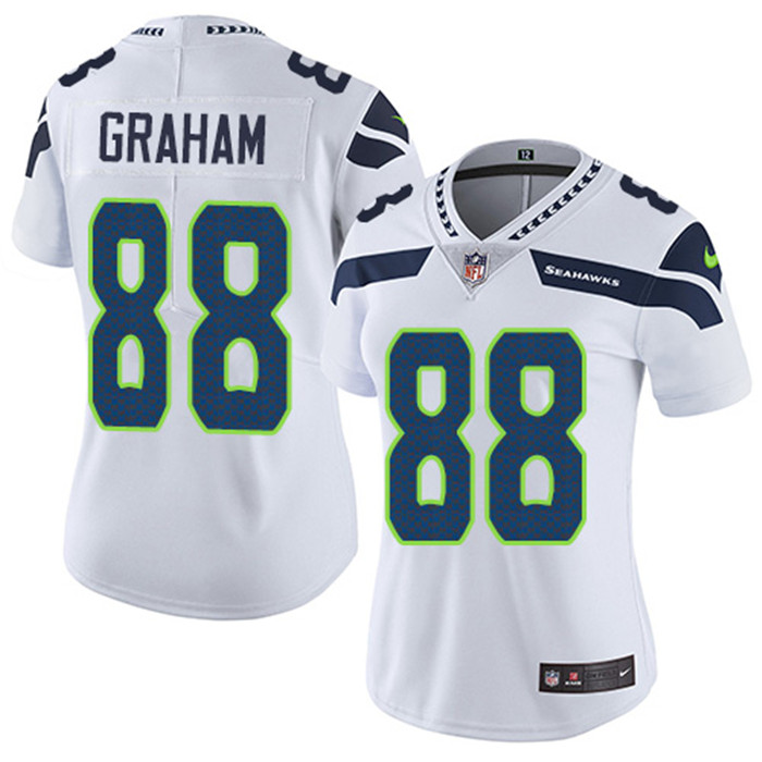  Seahawks 88 Will Dissly White Women Vapor Untouchable Limited Jersey