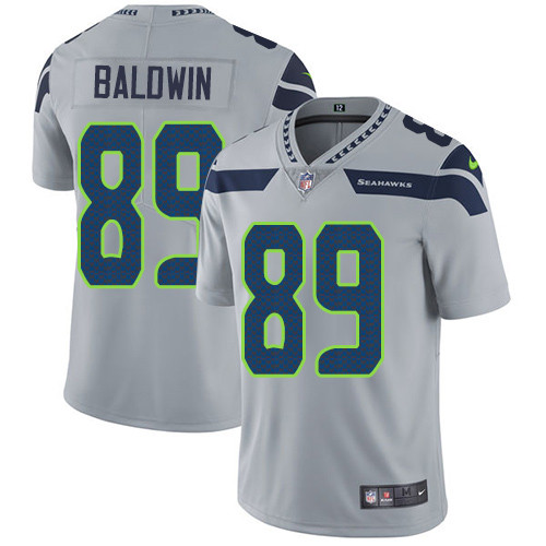  Seahawks 89 Doug Baldwin Gray Vapor Untouchable Player Limited Jersey