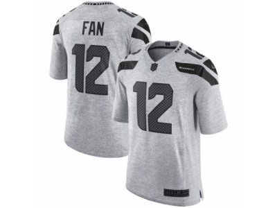  Seattle Seahawks 12th Fan Limited Gray Gridiron II NFL Jersey