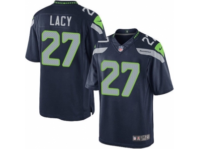  Seattle Seahawks 27 Eddie Lacy Limited Steel Blue Team Color NFL Jersey