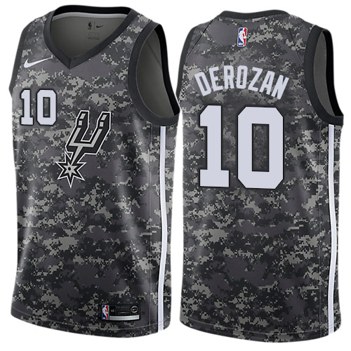  Spurs #10 DeMar DeRozan Camo NBA Swingman City Edition Jersey