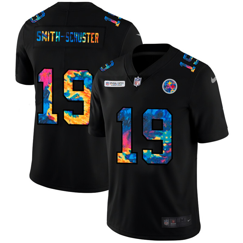 Nike Steelers 19 JuJu Smith Schuster Black Vapor Untouchable Fashion Limited Jersey