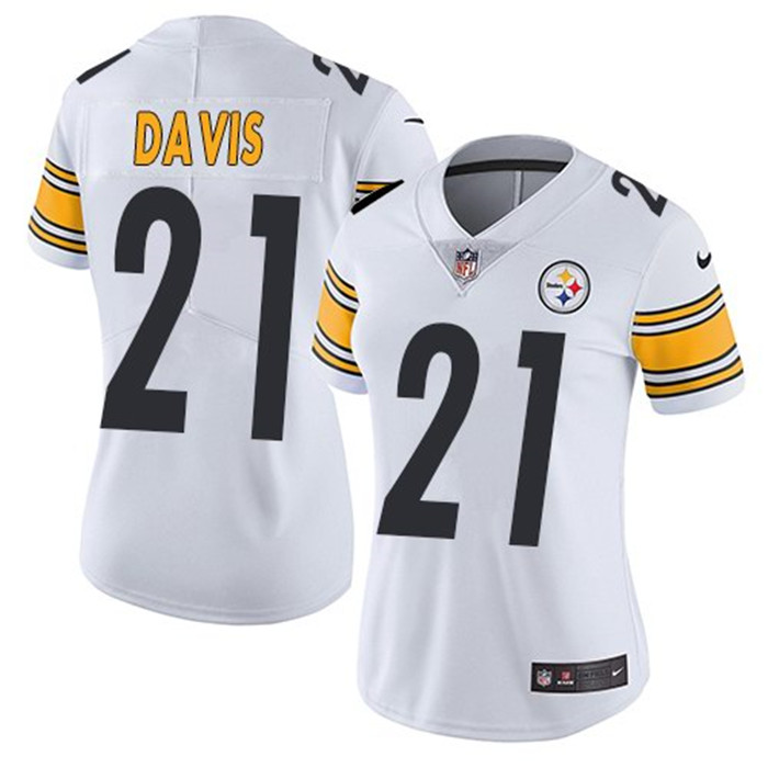  Steelers 21 Sean Davis White Women Vapor Untouchable Limited Jersey