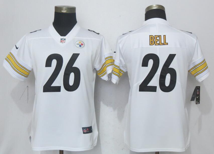  Steelers 26 Le'Veon Bell White Women Vapor Untouchable Player Limited Jersey
