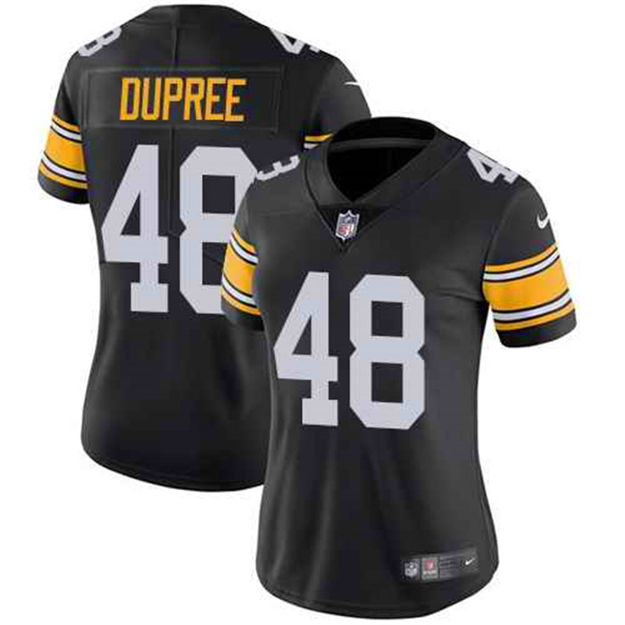  Steelers 48 Bud Dupree Black Alternate Women Vapor Untouchable Limited Jersey