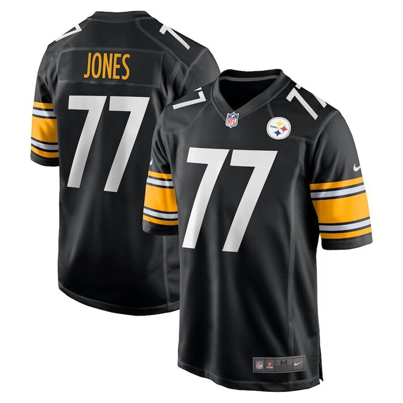 Nike Steelers 77 Broderick Jones Black 2023 NFL Draft Vapor Limited Jersey
