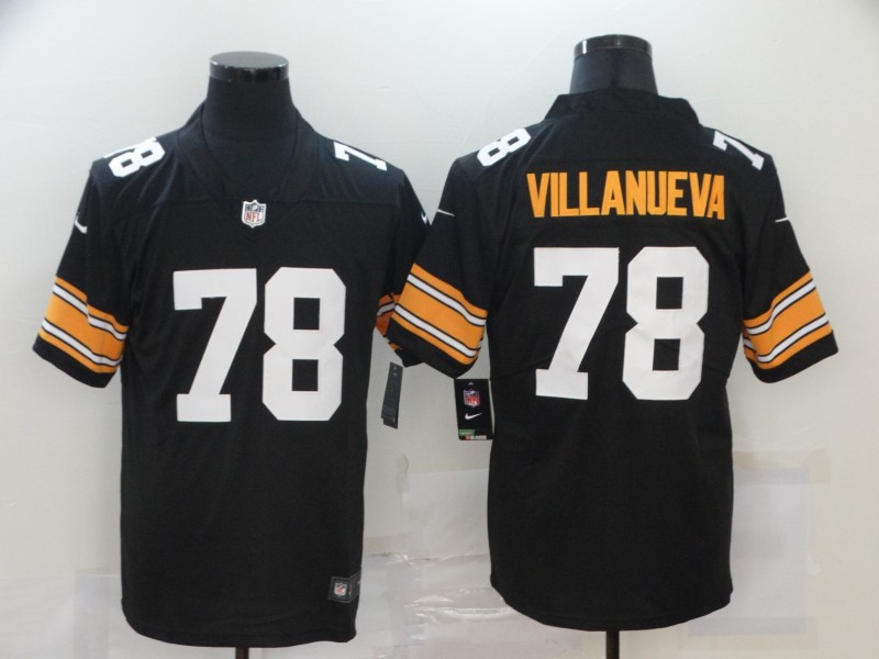 Nike Steelers 78 Alejandro Villanueva Black Alternate Vapor Untouchable Limited Jersey